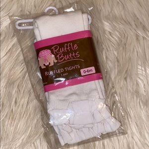 š„ 3/$15 š„ White Ruffled Ankle Tights